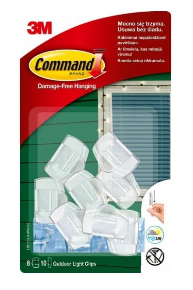 command haczyki do lampek zewnętrznych