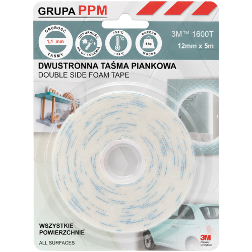 3M taśma piankowa 1600T, montażowa