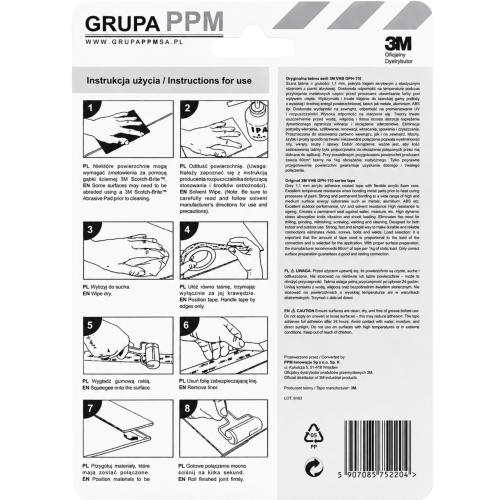 3M GPH-110 taśma dwustronna montażowa, bardzo mocna