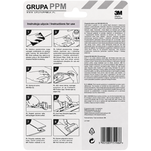 taśma 3m gph bardzo mocna, montażowa