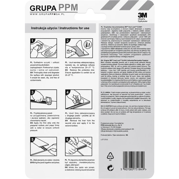 Dual Lock 3m Rzep przemysłowy montażowy